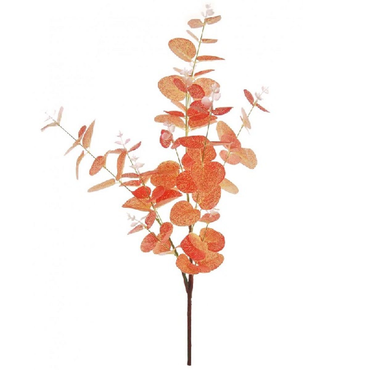 Eucalyptus Spray Orange Burnt Artificial Flowers Autumn Foliage Seasonal Florist Supplies Britannia Direct Limited